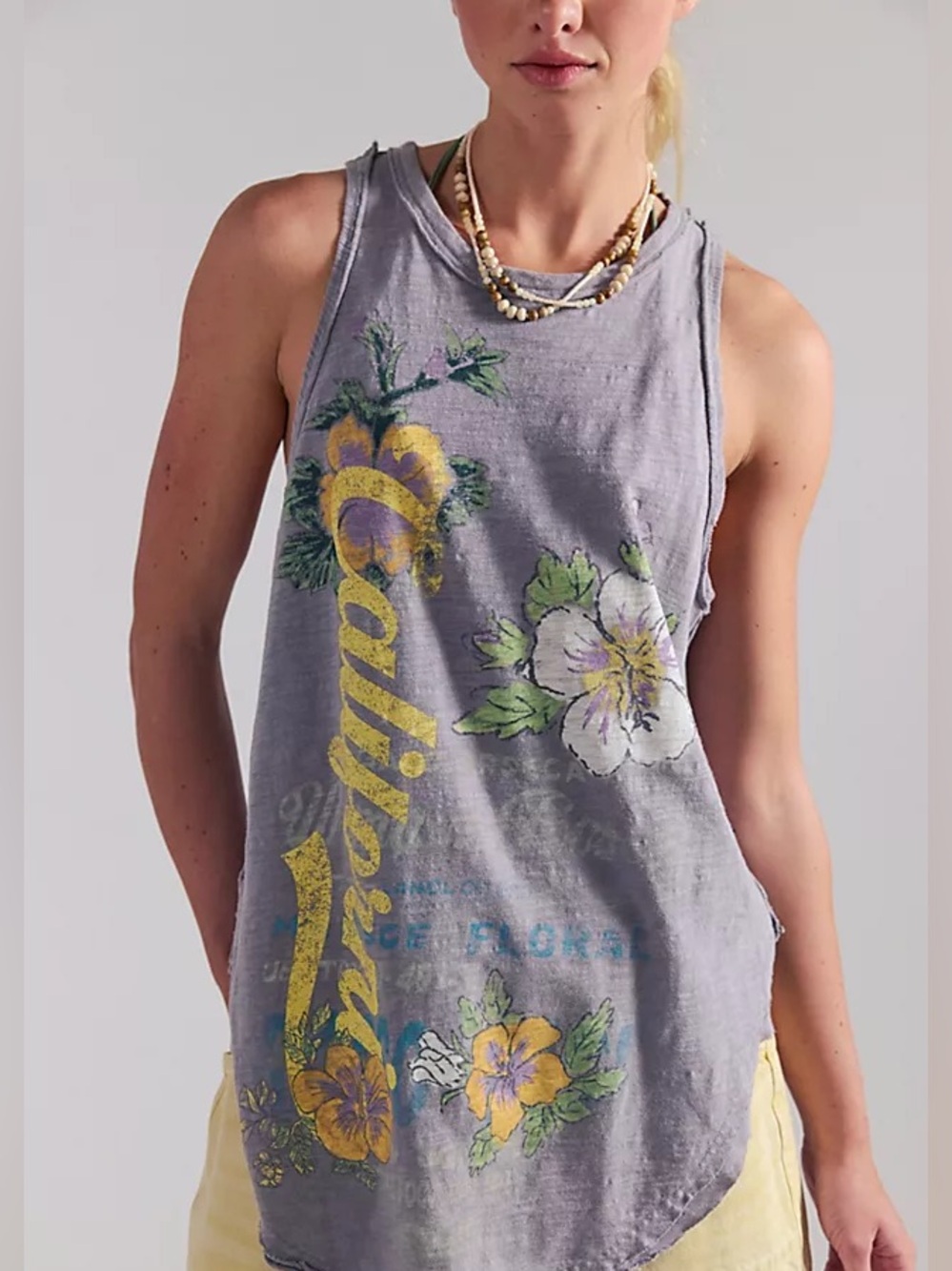 Free People We The Free Rosie Graphic Tank Medium NWT